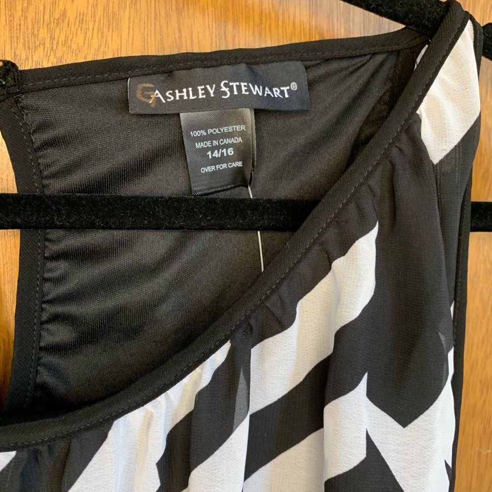 Ashley Stewart abstract maxi dress used once